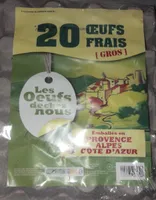 20 gros œufs frais