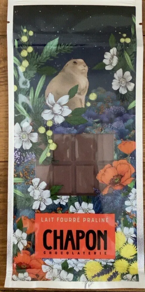 tablette lait fourré praliné