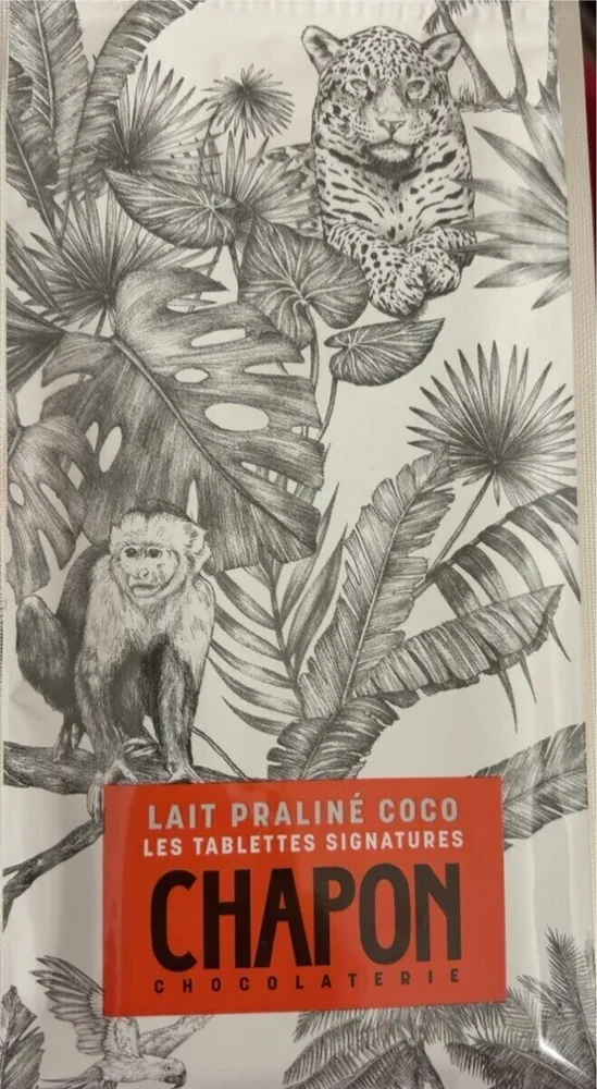Chocolat lait praline coco