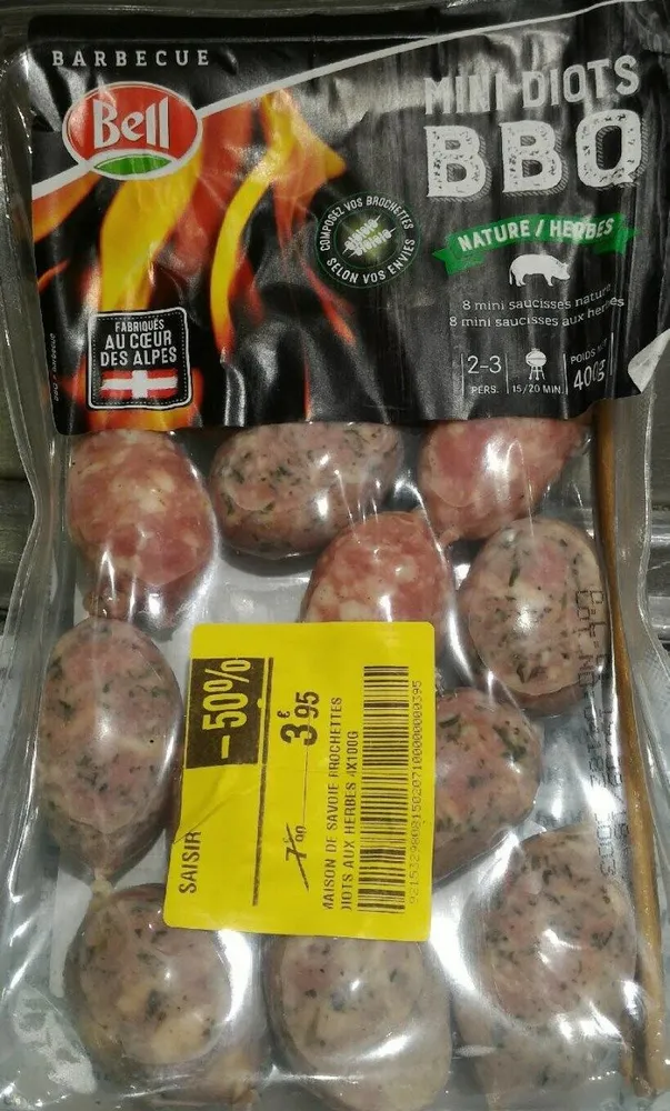 Mini diots bbq nature et herbes