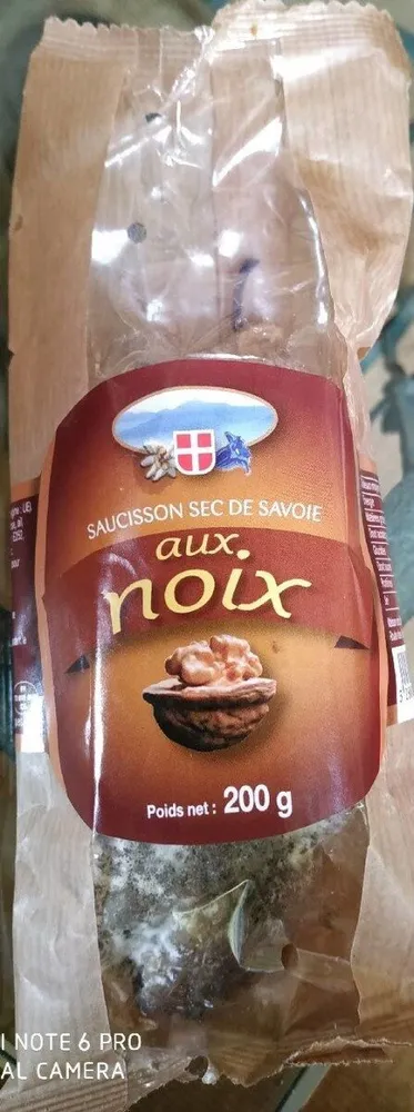 Saucisson sec de savoie aux noix