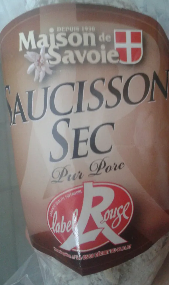 Saucisson pur porc Label Rouge Maison de Savoie