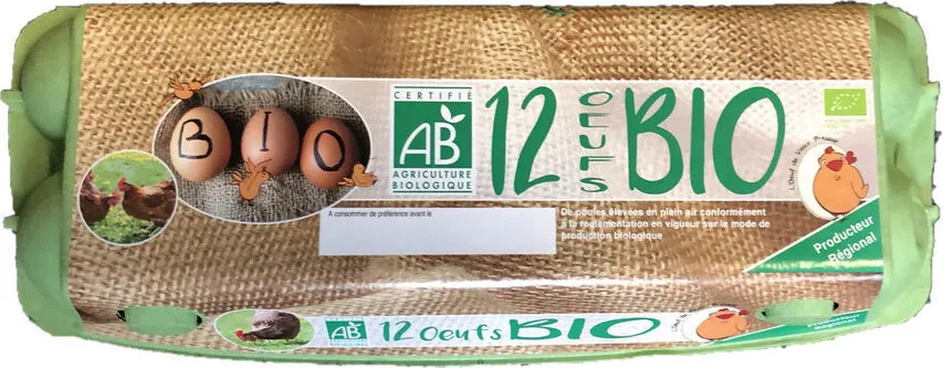 12 oeufs bio