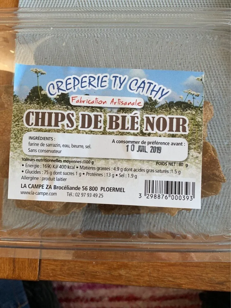 Chips de blé noir