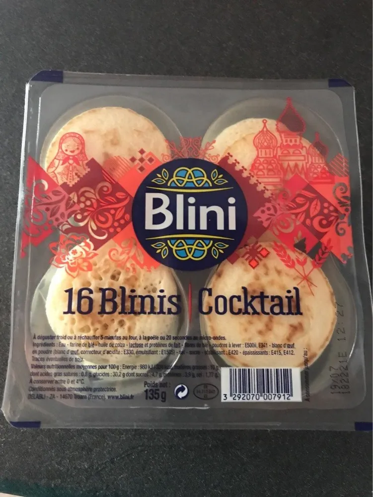 16 blinis cocktail
