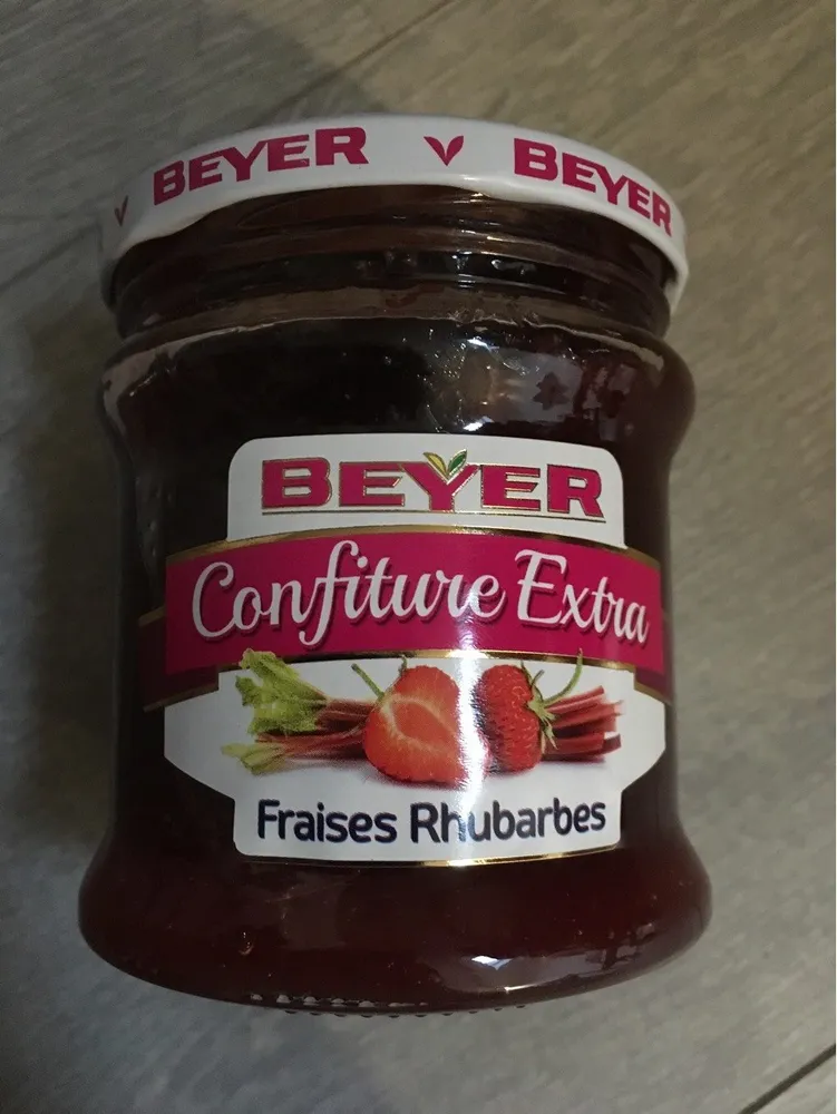 Confiture Extra Fraises Rhubarbes