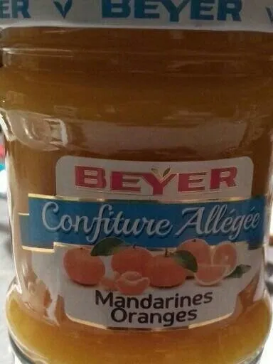 Confiture allégée mandarines oranges