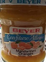 Confiture allégée mandarines oranges