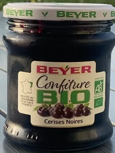 Confiture de cerises noires bio