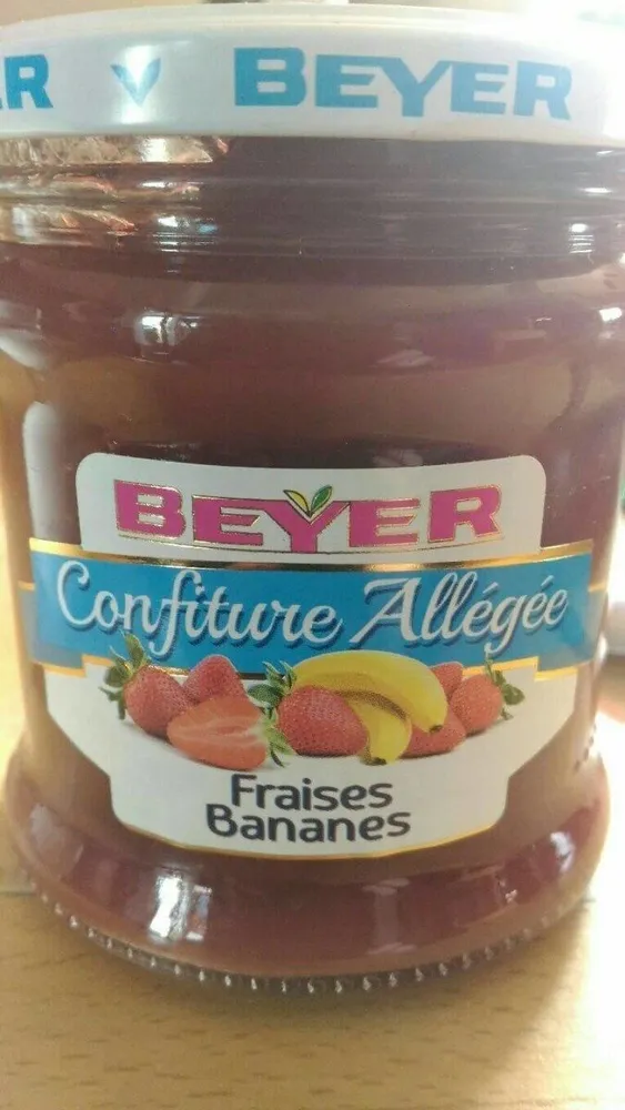 Confiture allégée Fraises Bananes