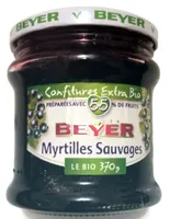 Confiture extra bio de myrtilles sauvages