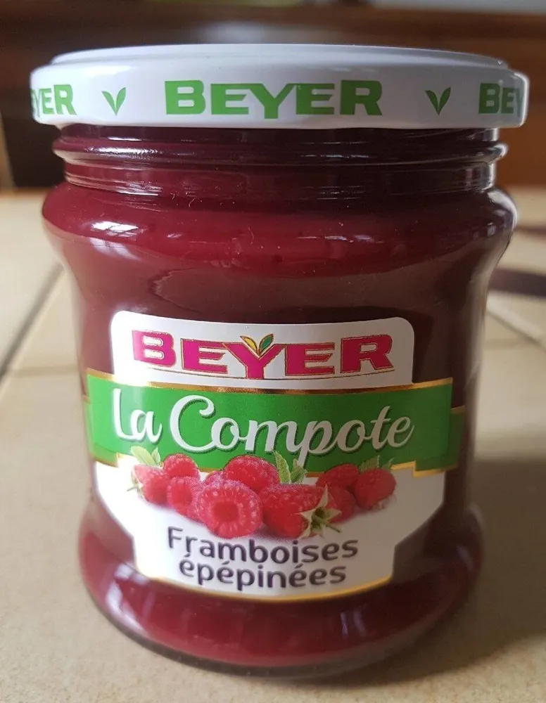 La compote framboises épépinées