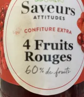 Confiture extra 4 Fruits rouges
