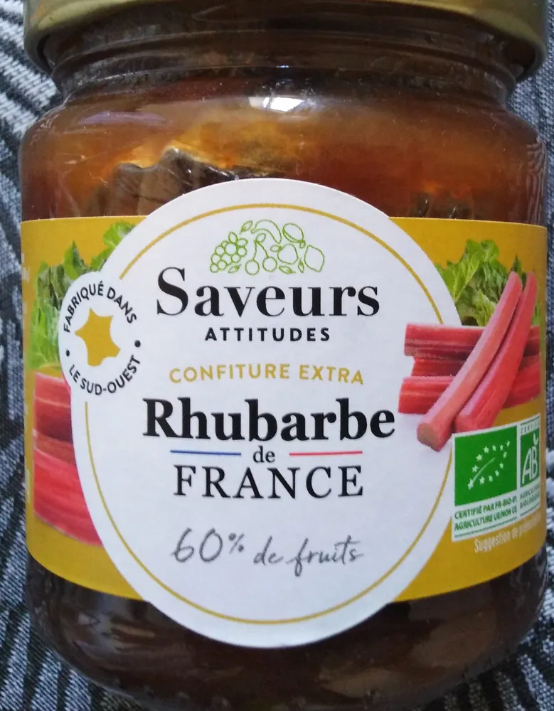 Confiture extra rhubarbe de France