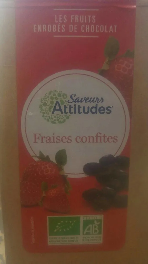 Fraises confites enrobées