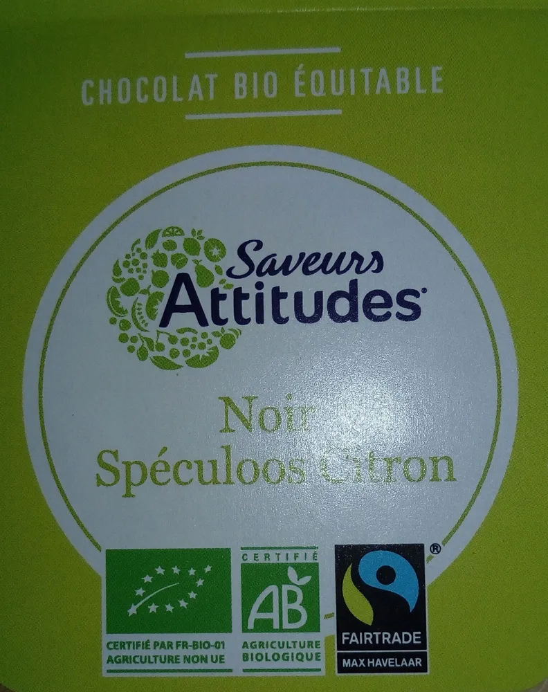 Chocolat noir spéculoos citron