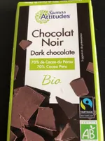 Chocolat noir bio 70% cacao du Pérou