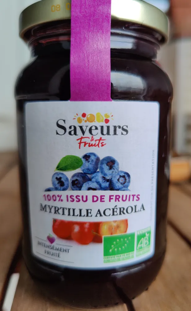 Saveurs fruits myrtille acérola