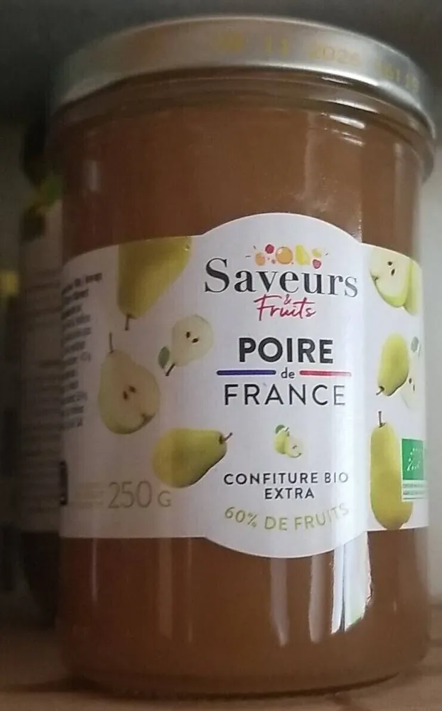 Poire de France confiture bio extra