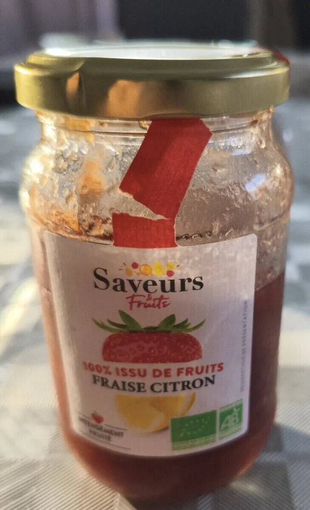100 % issu de fruits fraise citron