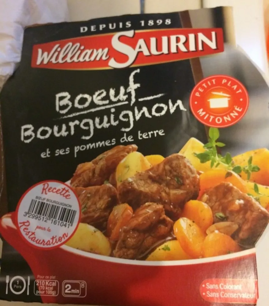 Bœuf Bourguignon et ses Pommes de Terre