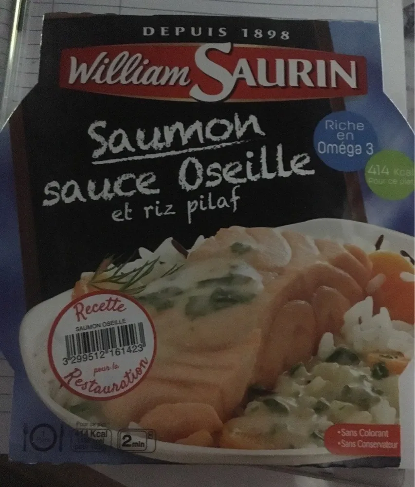Saumon sauce oseille et riz pilaf