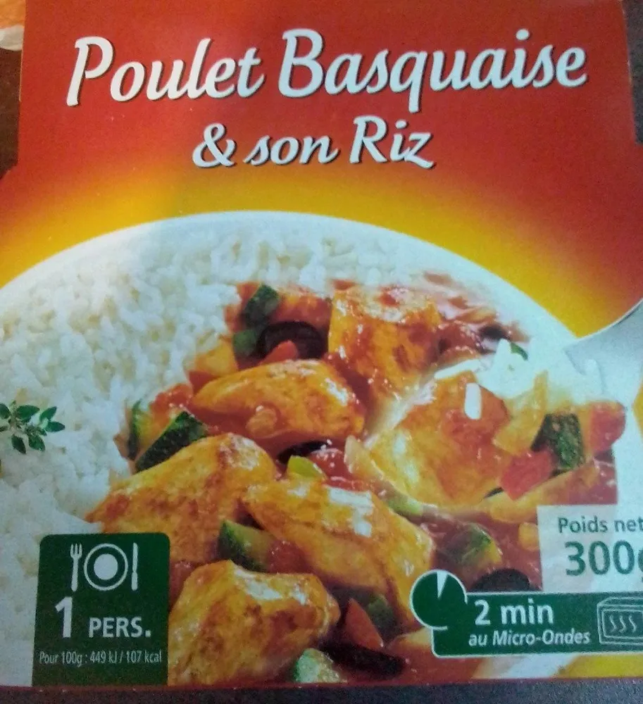 Poulet Basquaise et son riz