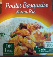 Poulet Basquaise et son riz