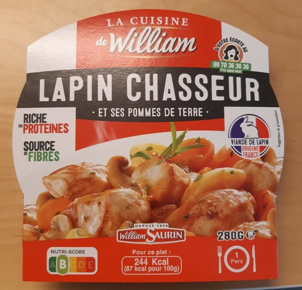 Lapin chasseur et ses pommes de terre