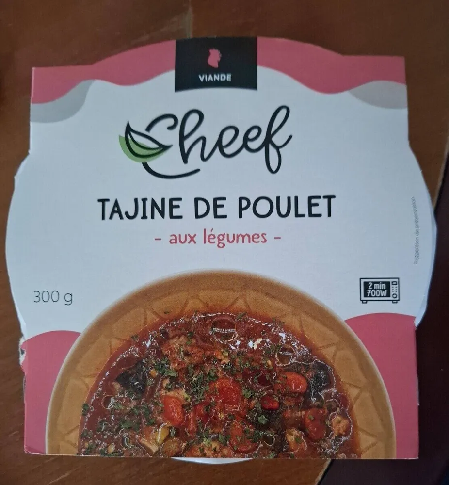 Tajine de poulet aux légumes