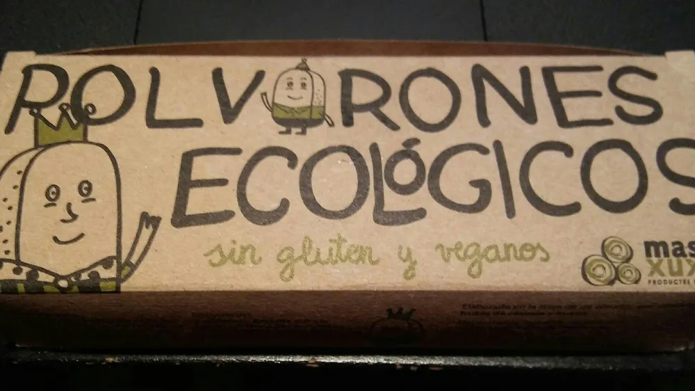 Polvorones ecológicos sin gluten y veganos