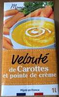Veloute de carottes et pointe de creme
