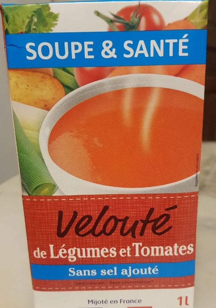Velouté de légumes et tomates