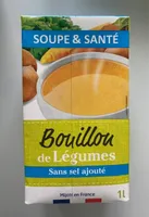 Bouillon de légumes sans sel ajouté