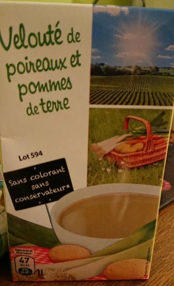 Velouté de poireaux et pommes de terre