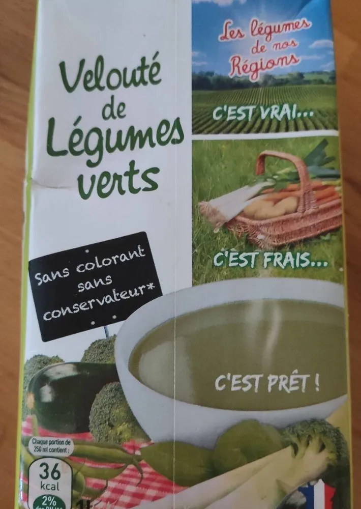 Velouté de légumes verts