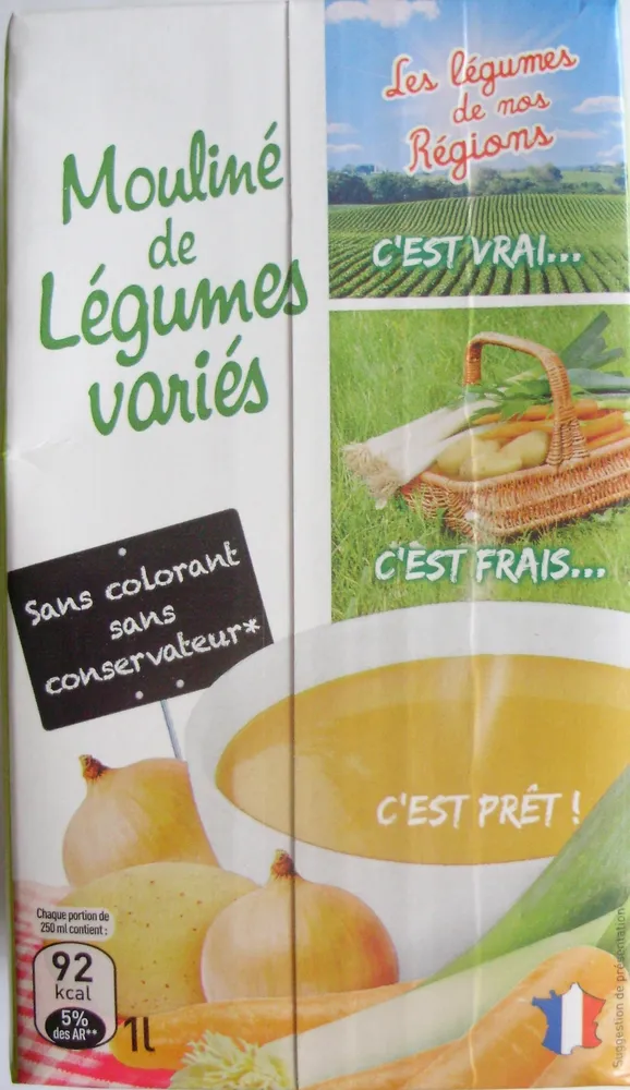 Mouliné de légumes variés