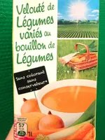 Velouté de légumes variés au bouillon de légumes