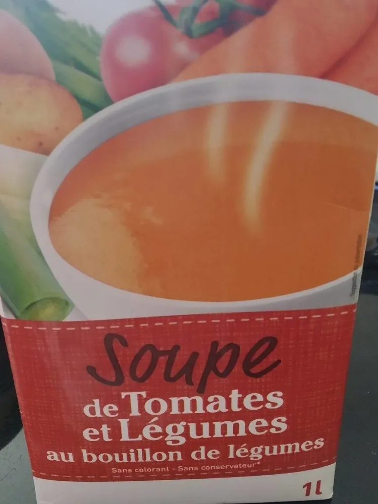 Soupe de tomates & légumes au bouillon de légumes