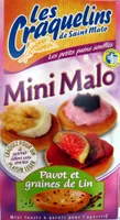 Mini Malo Pavot et graines de lin Les Craquelins de Saint Malo