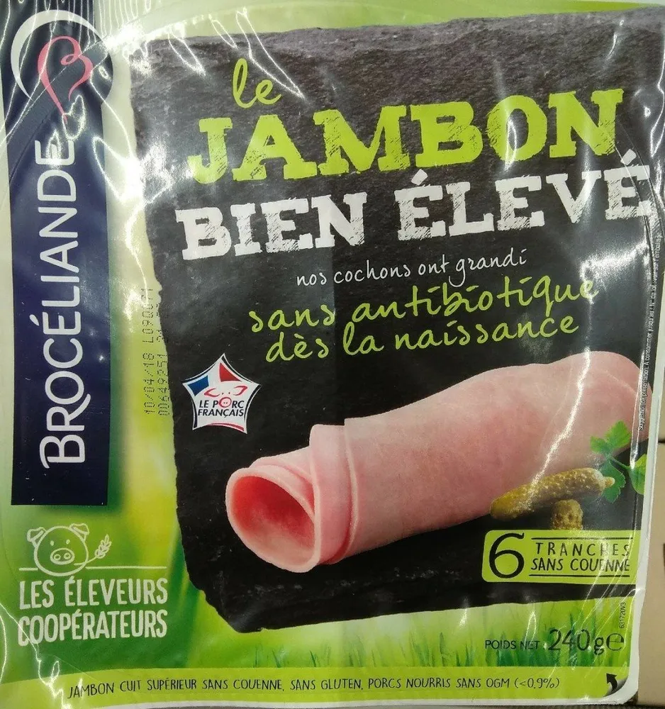 Jambon bien élevé 6 tranches