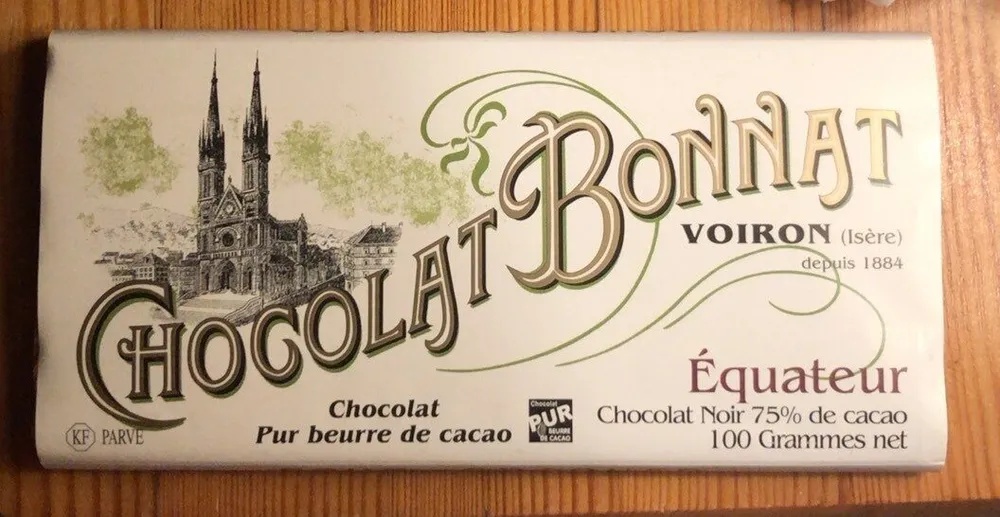 Chocolat Bonnat Equateur