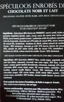 Speculos enrobés de chocolats noir et lait
