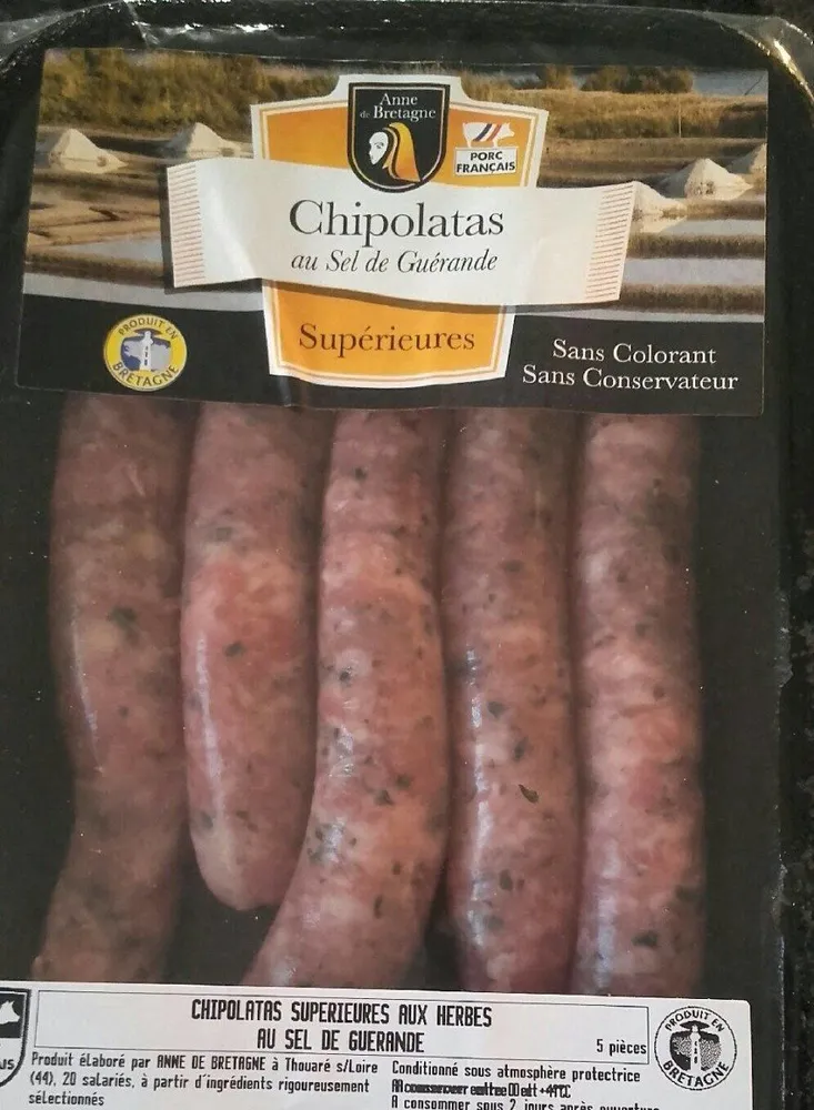 Chipolatas au Sel de Guérande Supérieures