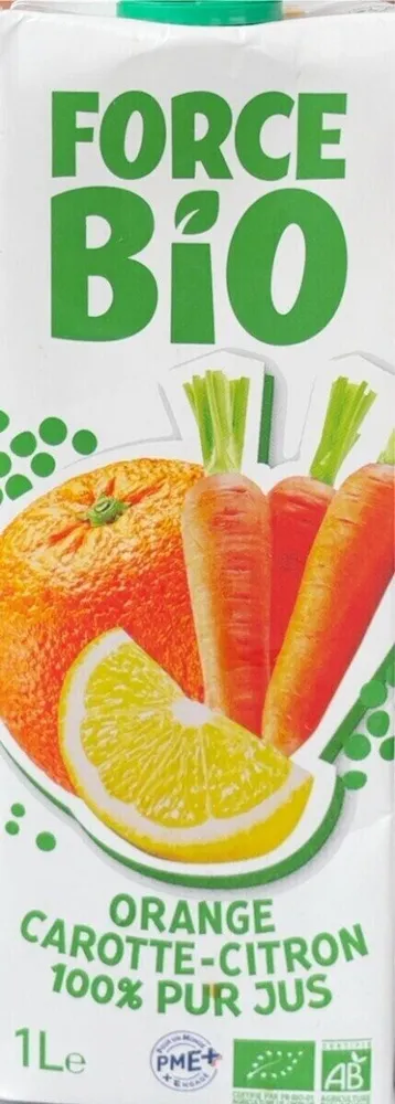 Orange carotte citron 100%pur jus