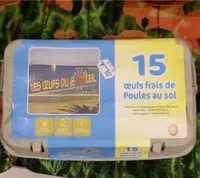 Oeufs frais de poules au sol