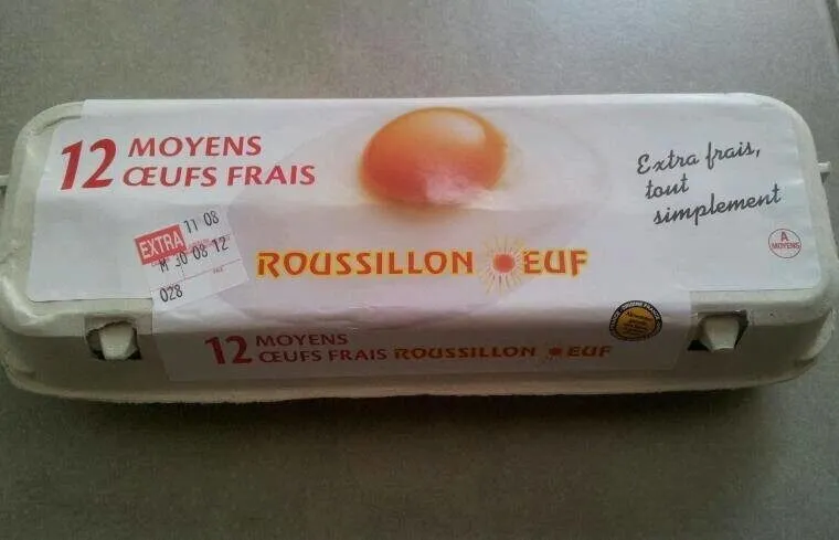 Roussillon œuf Œufs moyens extra frais