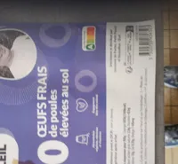 OEUFS FRAIS de poules élevées au sol