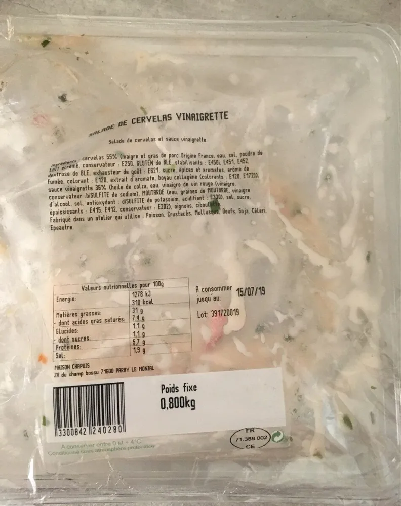 Salade de cervelas vinaigrette