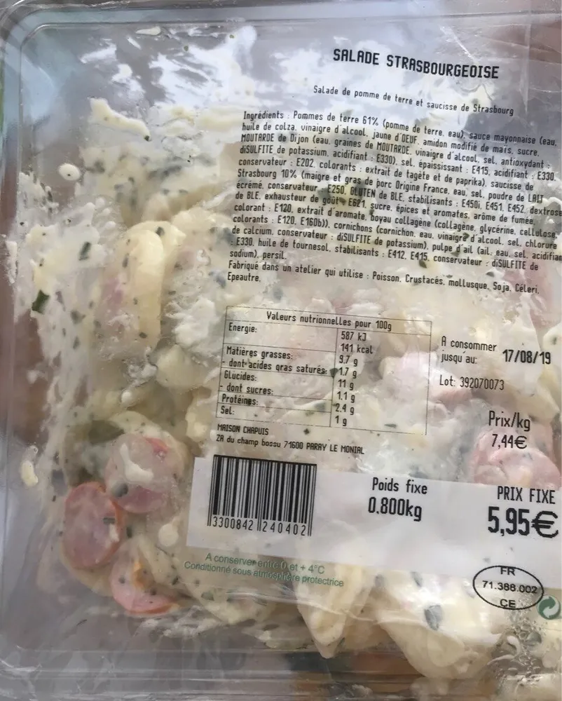 Salade strasbourgeoise